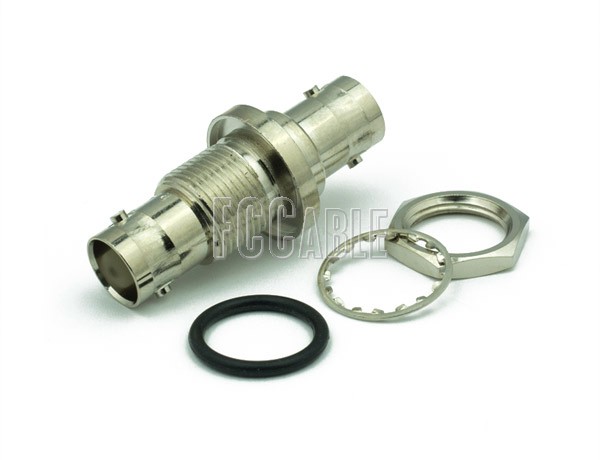 BNC Female To BNC Female Bulkhead Hemetically Sealed Adapter