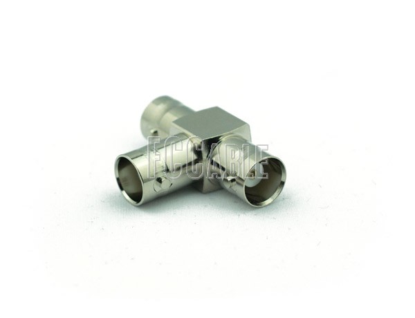 BNC T Female to Female to Female Adapter