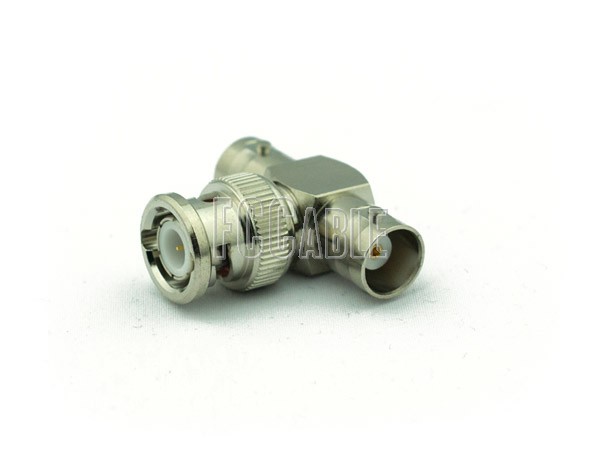 BNC T Female to Male to Female Adapter