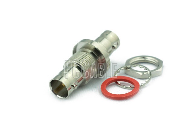 75 Ohm BNC Female To 75 Ohm BNC Female Bulkhead Adapter