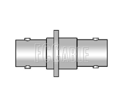 75 Ohm BNC Female To 75 Ohm BNC Female Panel Mount Adapter