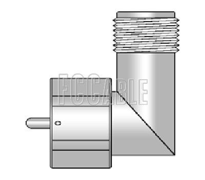 LC Male To LC Female Right Angle Adapter