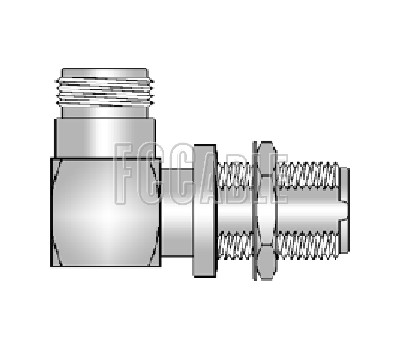 N Female To N Female Right Angle Bulkhead Adapter