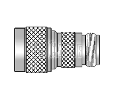 75 Ohm N Male To 75 Ohm N Female Adapter