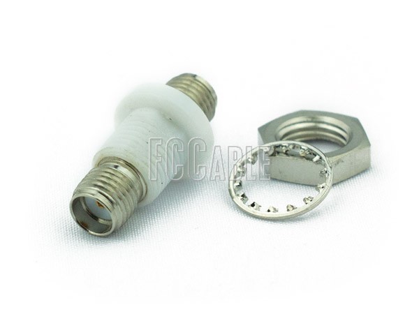 SMA Female To SMA Female Bulkhead Isolated Ground Adapter