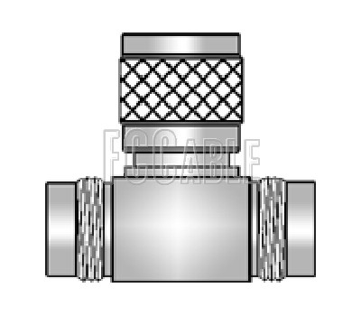 TWINAX T, Female to Male to Female Adapter