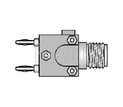 Banana Plug Double To N Female Adapter