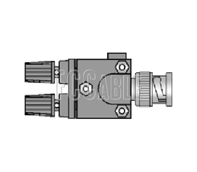 Binding Post Double To BNC Male Adapter