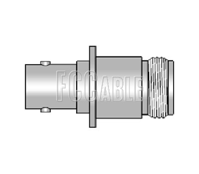 BNC Female Panel Mount To N Female Adapter
