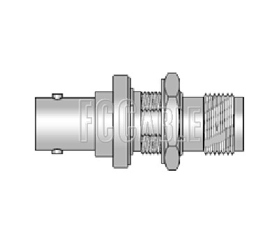 BNC Female To TNC Female Bulkhead Hemetically Sealed Adapter