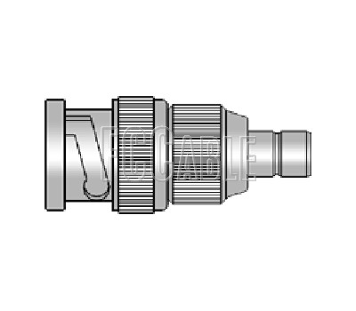 BNC Male To 75 Ohm SMB Jack Adapter
