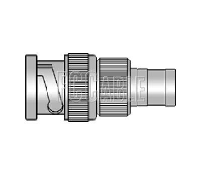 BNC Male To 75 Ohm SMB Plug Adapter