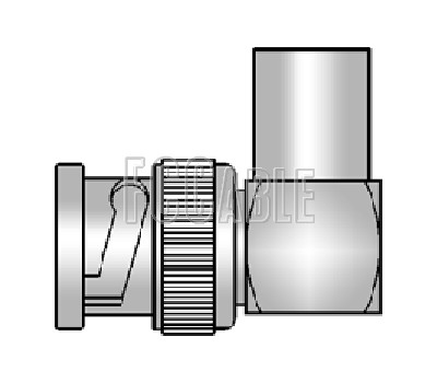 BNC Male Right Angle To FME Plug Adapter