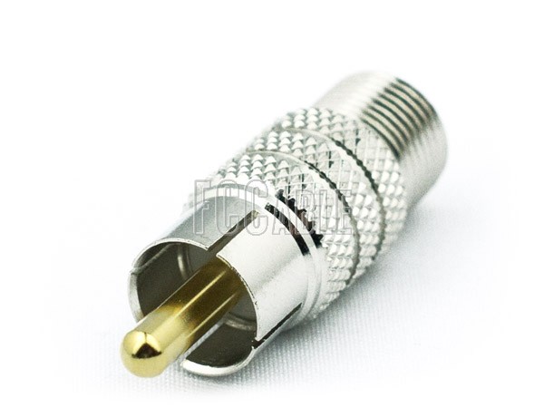 F Female To Phono Plug Adapter