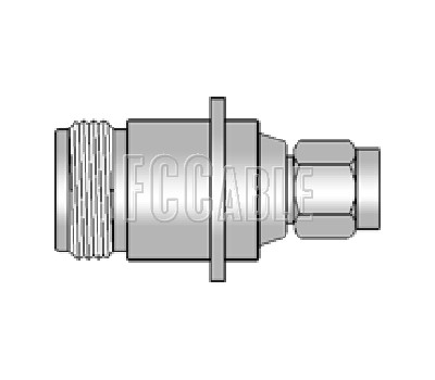 N Female Panel Mount To SMA Male Adapter