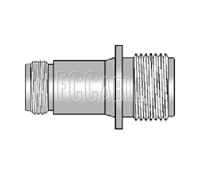N Female To HN Female Panel Mount Adapter