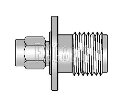 SMA Male To TNC Female Panel Mount Adapter
