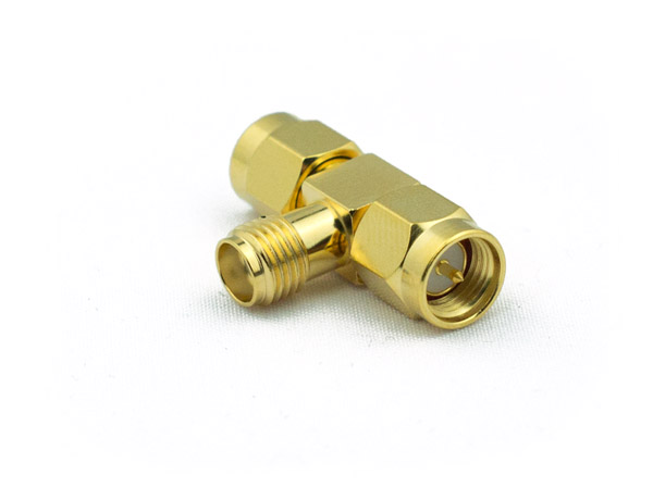 SMA T Male Female to Male to Adapter