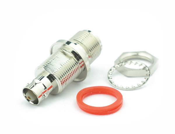 BNC Female Bulkhead To N Female Adapter