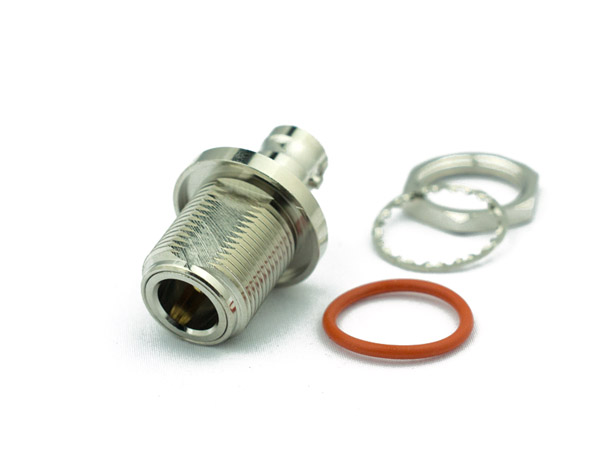 BNC Female To N Female Bulkhead Adapter