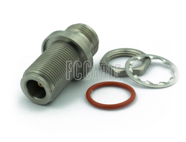 N Female To N Female PRECISION Bulkhead Mount Adapter