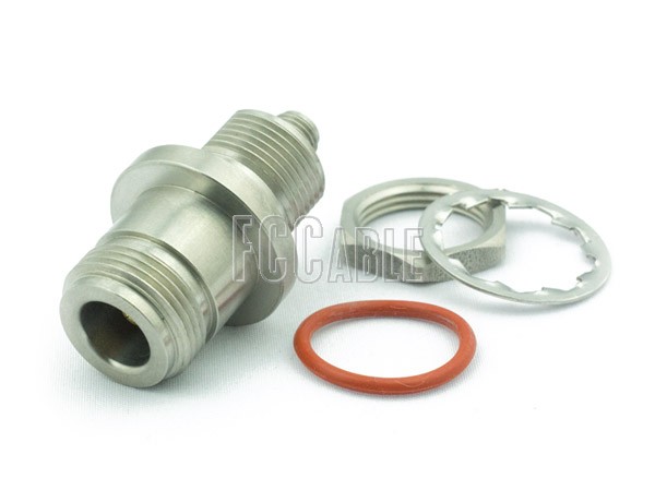 N Female To SMA Female Bulkhead Mount PRECISION Adapter