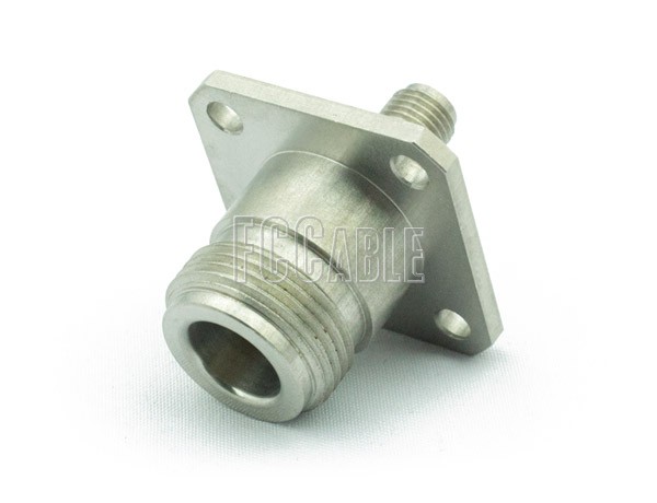 N Female Panel Mount To SMA Female PRECISION Adapter